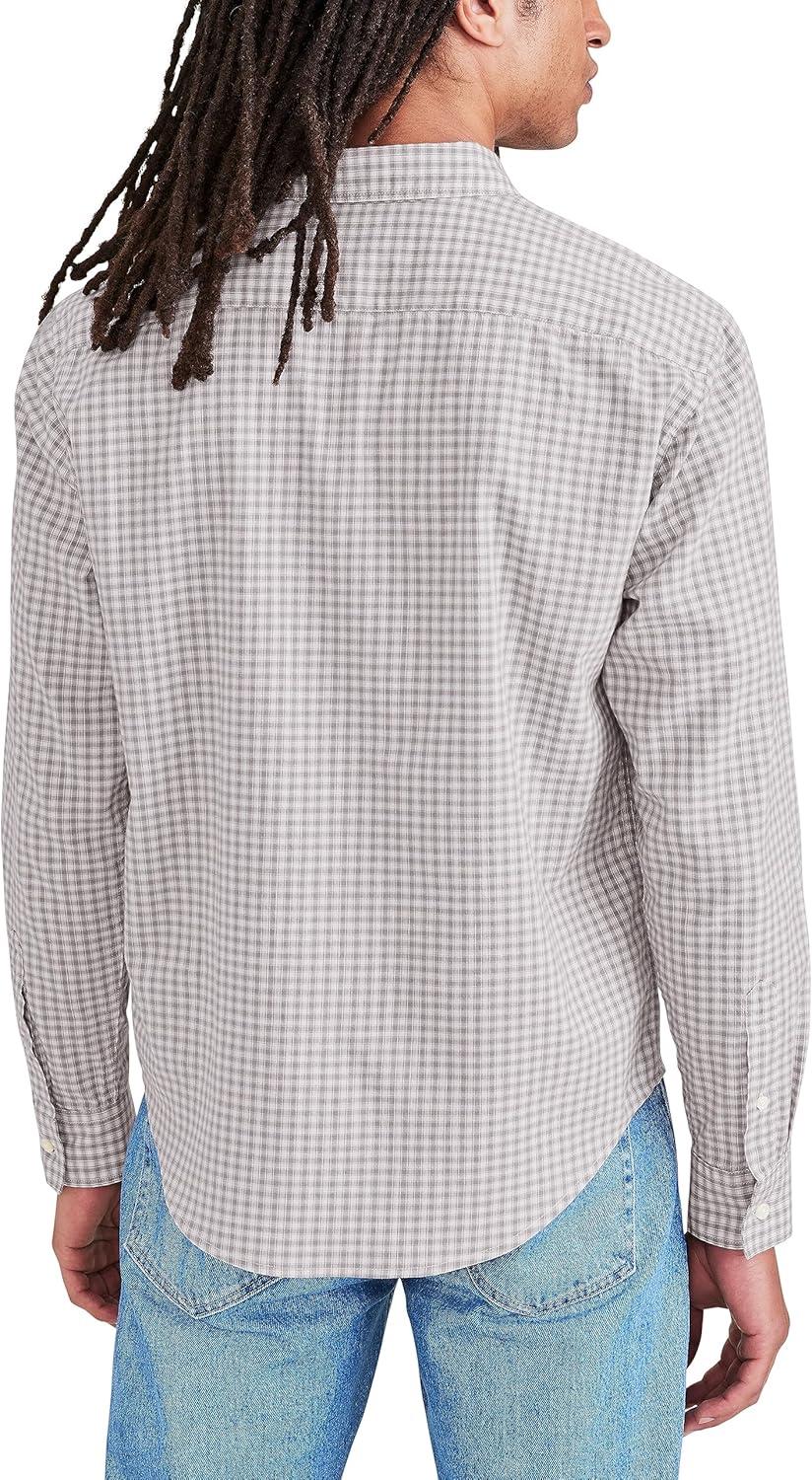imageDockers Mens Regular Fit Long Sleeve Casual Shirt Regular and Big ampamp TallPurple Dove