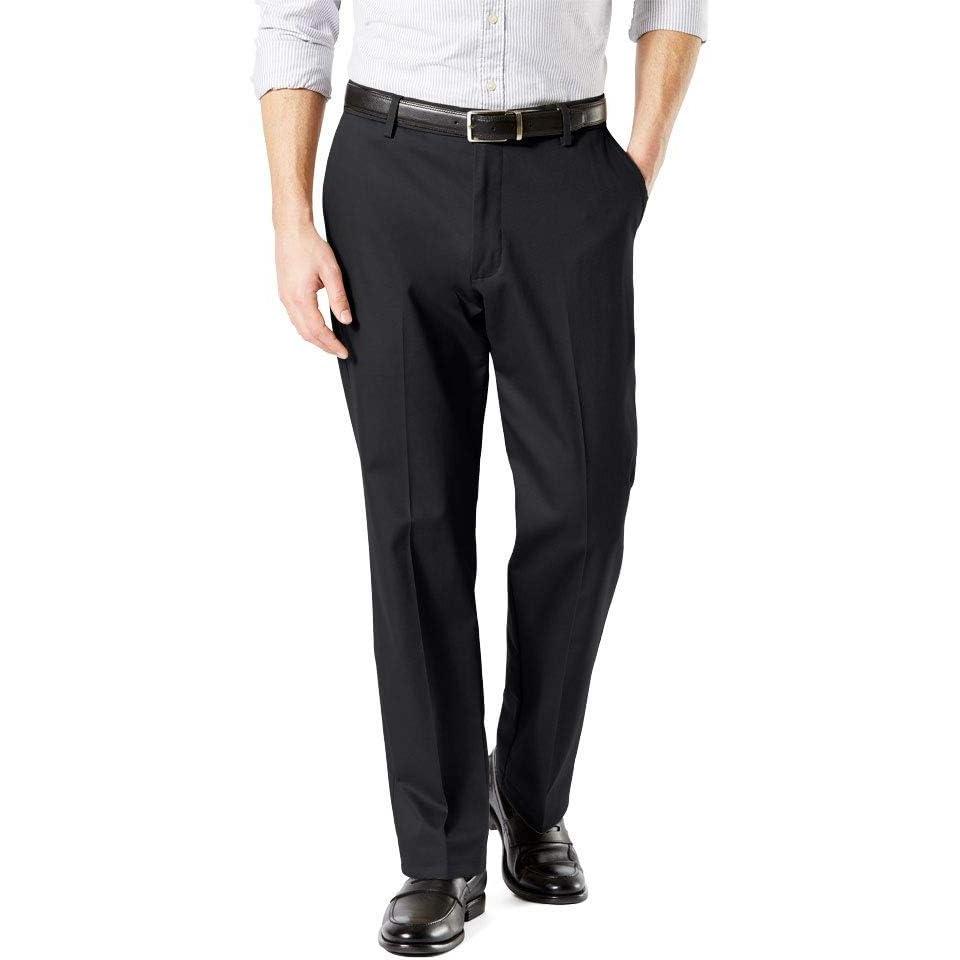 imageDockers Mens Classic Fit Signature Khaki Lux Cotton Stretch PantsBlack