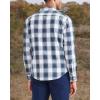Dockers Men’s Regular Fit Long Sleeve Casual Shirt (Regular and Big & Tall)(Egret White – Oceanic Plaid)