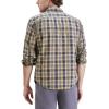 Dockers Men’s Regular Fit Long Sleeve Casual Shirt (Regular and Big & Tall)(Ocean Blue – San Antonio Plaid (Slub))