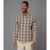 Dockers Men’s Regular Fit Long Sleeve Casual Shirt (Regular and Big & Tall)(Ocean Blue – San Antonio Plaid (Slub))