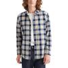 Dockers Men’s Regular Fit Long Sleeve Casual Shirt (Regular and Big & Tall)(Apex Slub Vintage Indigo – Plaid)