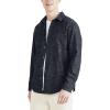 Dockers Men’s Regular Fit Long Sleeve Casual Shirt (Regular and Big & Tall)(Dark Blue Wash – Solid (Chambray))