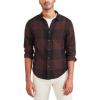 Dockers Men’s Regular Fit Long Sleeve Casual Shirt (Regular and Big & Tall)(Decadent Chocolate Brown – Davis (Flannel))