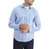 Dockers Men’s Regular Fit Long Sleeve Casual Shirt (Regular and Big & Tall)(Delt Blue – La Almeja Print (Slub))
