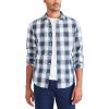 Dockers Men’s Regular Fit Long Sleeve Casual Shirt (Regular and Big & Tall)(Egret White – Oceanic Plaid)