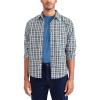 Dockers Men’s Regular Fit Long Sleeve Casual Shirt (Regular and Big & Tall)(Mountain Creek Blue – Quartnerback Plaid (Oxford))