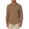 Dockers Men’s Regular Fit Long Sleeve Casual Shirt (Regular and Big & Tall)(Tan – Bakersz (Flannel))