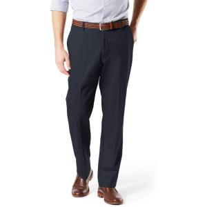 Dockers Men’s Classic Fit Signature Khaki Lux Cotton Stretch Pants(Dockers Navy)