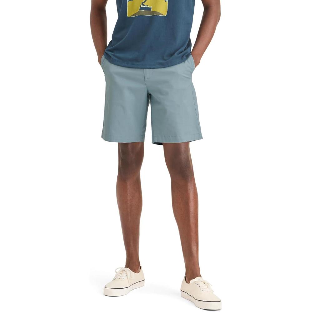 imageDockers Mens Straight Fit Supreme Flex Ultimate 95quot ShortsNew Tourmaline
