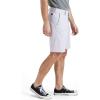DOCKERS Men’s Ultimate Go Straight Fit Smart 360 Tech Shorts(High Rise Grey)