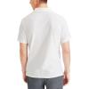 DOCKERS Men’s Regular Fit Short Sleeve Performance Pique Polo(Lucent White)