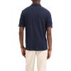 DOCKERS Men’s Regular Fit Short Sleeve Performance Pique Polo((New) Dockers Serif Navy Blazer (Bel Air Blue) Embroidery)
