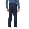 DOCKERS Mens Relaxed Fit Signature Iron Free Khaki With Stain Defender Pants(Navy Blazer)