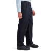 DOCKERS Mens Relaxed Fit Signature Iron Free Khaki with Stain Defender Pants-Pleated(Beautiful Black)