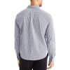 Dockers Men’s Classic Fit Long Sleeve Signature Comfort Flex Shirt (Standard and Big & Tall)(Medieval Blue – Gingham Plaid)