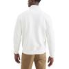 Dockers Men’s Regular Fit Long Sleeve 1/4 Zip Fleece Sweatshirt(Cream Heather)