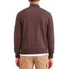 Dockers Men’s Regular Fit Long Sleeve 1/4 Zip Fleece Sweatshirt(Decadent Chocolate Brown)