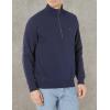 Dockers Men’s Regular Fit Long Sleeve 1/4 Zip Fleece Sweatshirt(Navy Blazer)