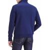 Dockers Men’s Regular Fit Long Sleeve 1/4 Zip Fleece Sweatshirt(Navy Blazer)