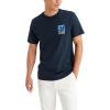 Dockers Men’s Slim Fit Short Sleeve Graphic Tee Shirt(Bird and Whale Navy Blazer)