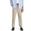 DOCKERS Mens Relaxed Fit Signature Iron Free Khaki With Stain Defender Pants(Cloud)