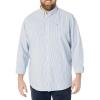 Dockers Men’s Classic Fit Long Sleeve Signature Comfort Flex Shirt (Standard and Big & Tall)(Delft Blue – Mateo Stripe)