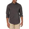 Dockers Men’s Classic Fit Long Sleeve Signature Comfort Flex Shirt (Standard and Big & Tall)(Steelhead Grey – Solid)