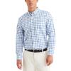 Dockers Men’s Classic Fit Long Sleeve Signature Comfort Flex Shirt (Standard and Big & Tall)(Yucca Lucent White – Plaid)