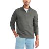 Dockers Men’s Regular Fit Long Sleeve 1/4 Zip Fleece Sweatshirt(Forest Night Green)