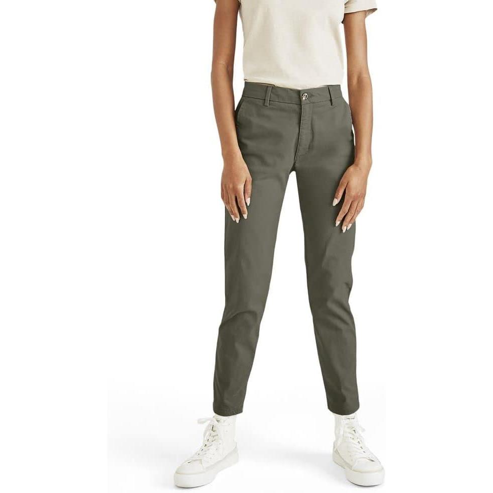 imageDOCKERS Womens Skinny Fit Weekend Chino PantsCamo Green