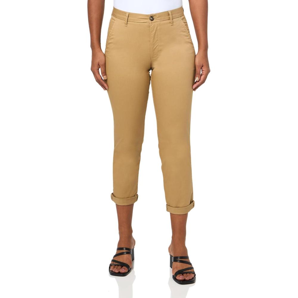 imageDOCKERS Womens Slim Fit Weekend Chino PantsNew Harvest Gold
