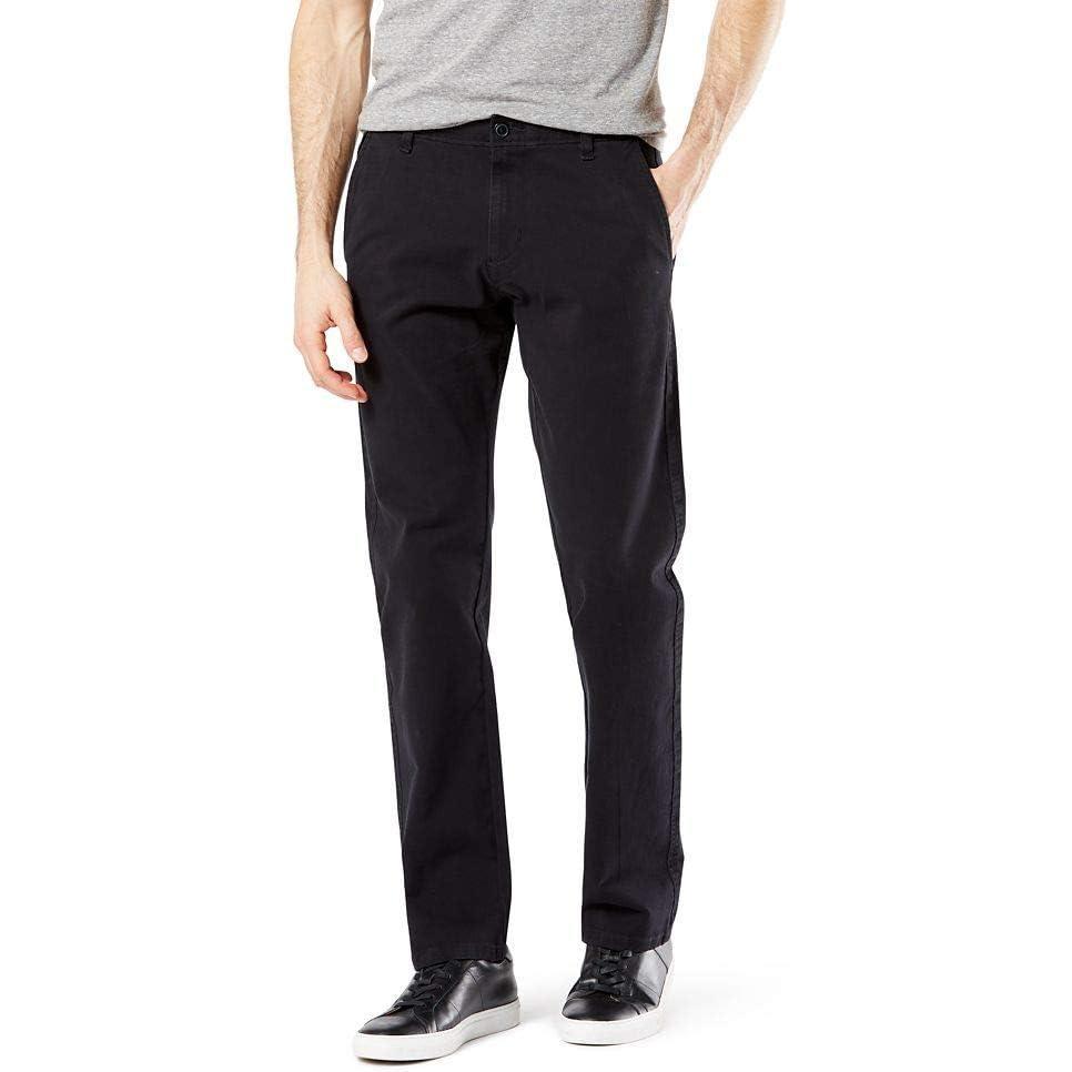 imageDockers Straight Fit Ultimate Chino with Smart 360 Flex Regular and Big ampamp TallBlack  Tapered