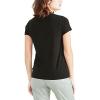 DOCKERS Women’s Slim Fit Short Sleeve Favorite V-Neck Tee Shirt(Beautiful Black)