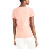 DOCKERS Women’s Slim Fit Short Sleeve Favorite V-Neck Tee Shirt(Rose Dawn)