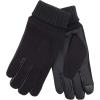 Dockers Men’s Warm Fabric Winter Gloves with Smartphone Touchscreen Capability(Black Casual)