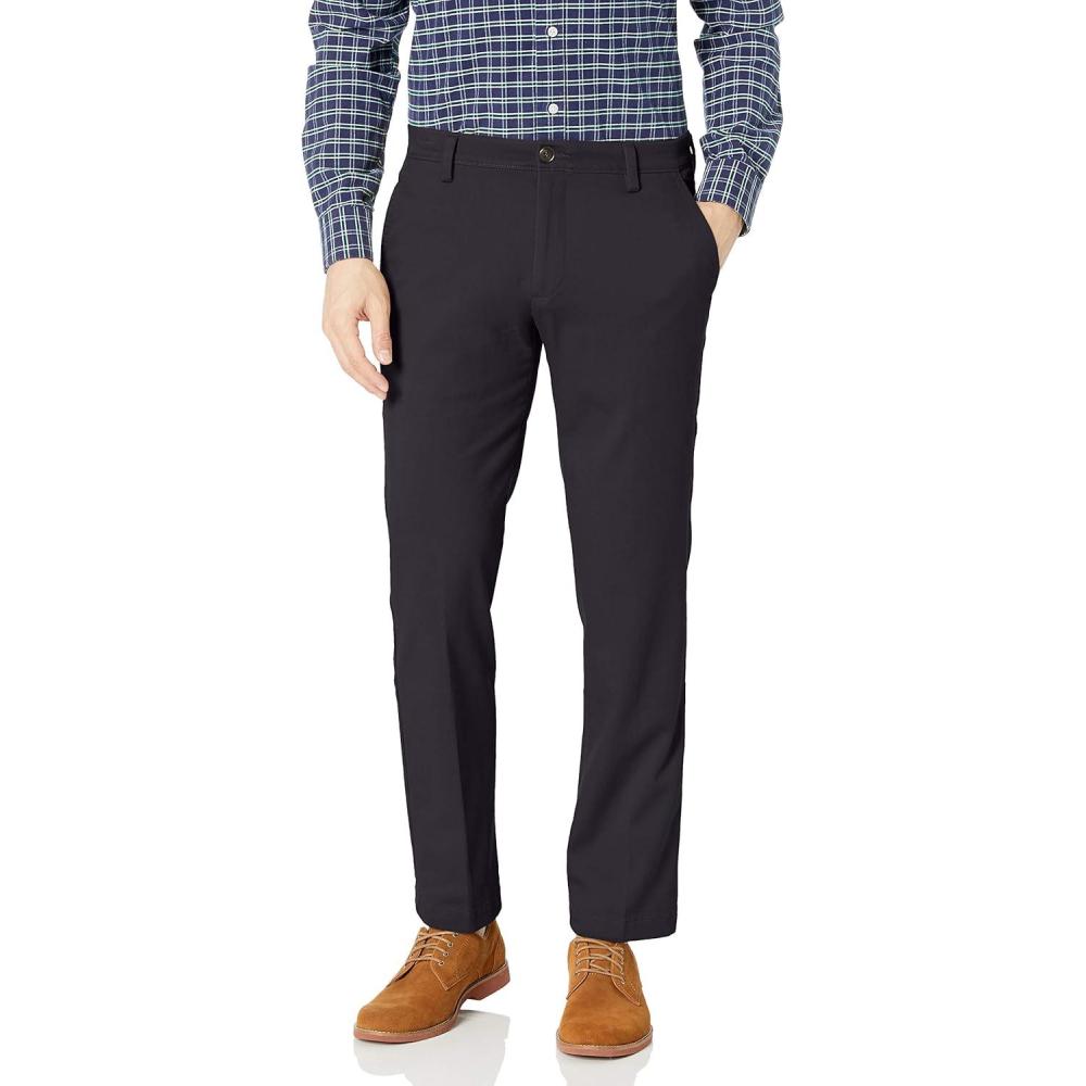 imageDOCKERS Mens Straight Fit Easy Khaki PantsDockers Navy