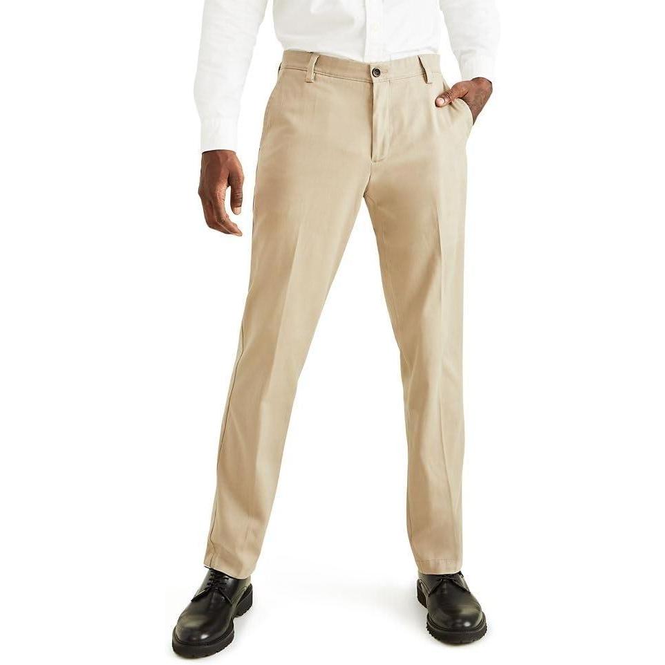 imageDOCKERS Mens Straight Fit Easy Khaki PantsTimberwolf