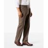 Dockers Men’s Classic Fit Easy Khaki Pants – Pleated (Standard and Big & Tall)(Dark Pebble)
