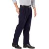 Dockers Men’s Classic Fit Easy Khaki Pants – Pleated (Standard and Big & Tall)(Dockers Navy)
