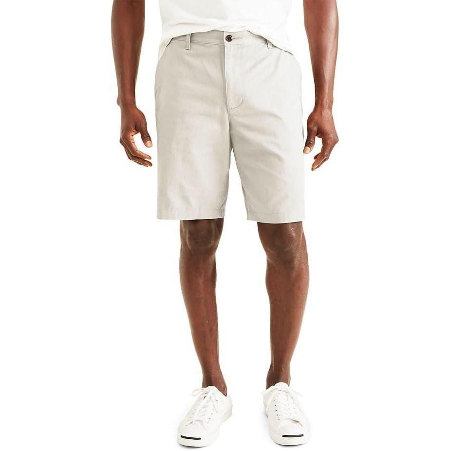 imageDOCKERS Mens Perfect Short Classic Fit 8quotPorcelain Khaki
