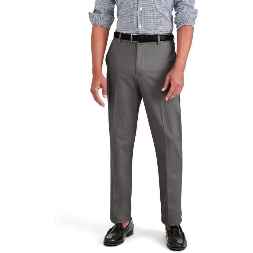 imageDOCKERS Mens Signature Khaki Slim Fit Iron Free with Stain DefenderBurma Grey