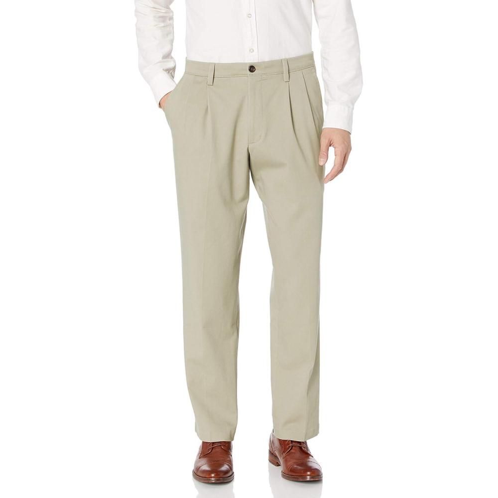 imageDockers Mens Classic Fit Easy Khaki Pleated PantsCloud