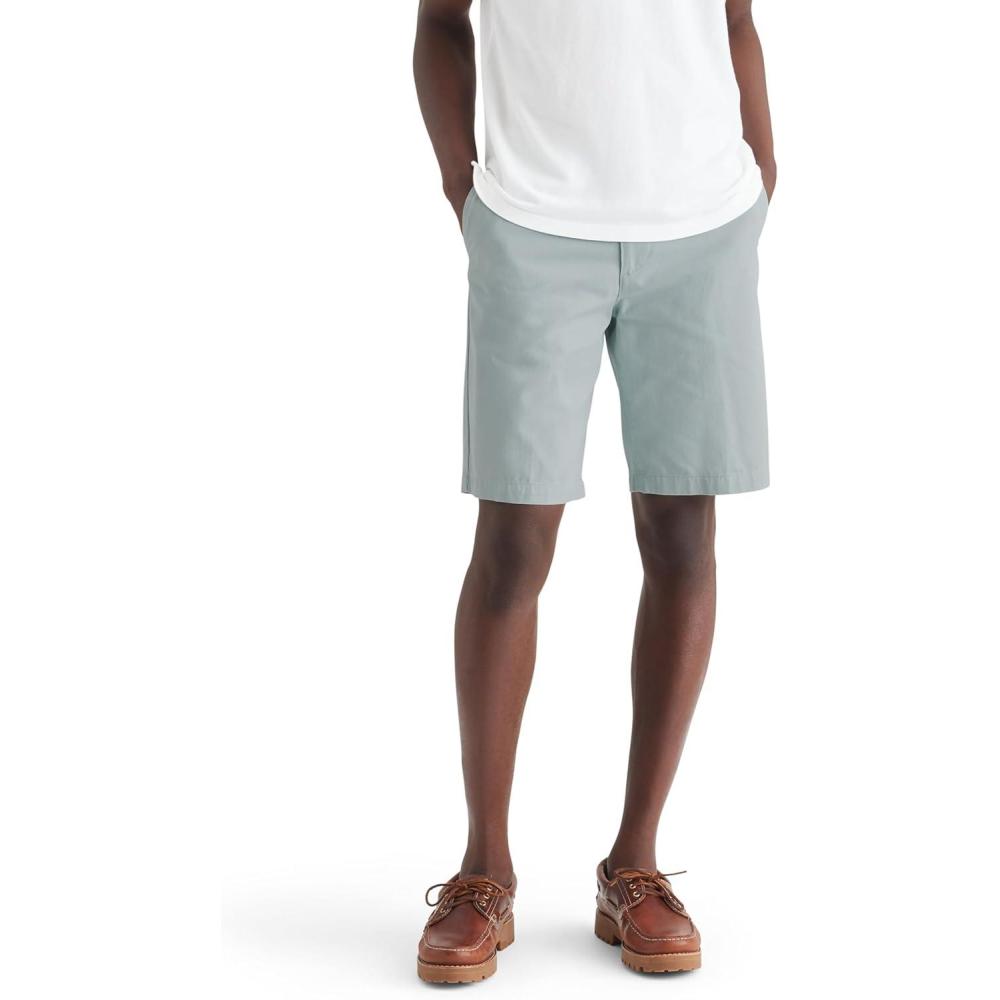 imageDockers Mens Perfect Short Classic Fit 105quotHarbor Grey