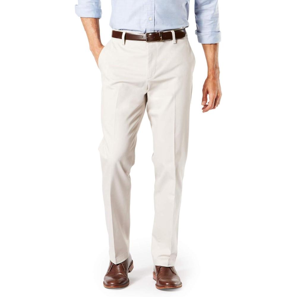 imageDockers Mens Straight Fit Signature Lux Cotton Stretch Khaki PantCreasedCloud