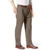 Dockers Men’s Classic Fit Signature Lux Cotton Stretch Pants-Pleated (Regular and Big & Tall)(Dark Pebble)
