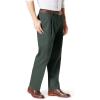 Dockers Men’s Classic Fit Signature Lux Cotton Stretch Pants-Pleated (Regular and Big & Tall)(Olive Grove)