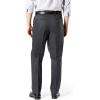 Dockers Men’s Classic Fit Signature Lux Cotton Stretch Pants-Pleated (Regular and Big & Tall)(Steelhead)