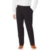 DOCKERS Men’s Relaxed Fit Signature Khaki Lux Cotton Stretch Pants-Pleated(Black)
