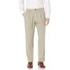 Dockers Men’s Classic Fit Easy Khaki Pleated Pants(Cloud)